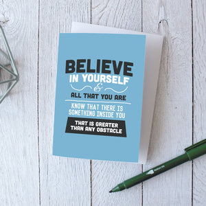 Encouragement Cards | Believe In Yourself Greeting Cards | Inspirational Quote Cards - Itty Bitty Book Co Inspirational Quote Greeting Cards, Positivity, gift