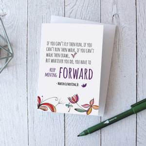 Inspirational Greeting Cards | Martin Luther King Quotes | Itty Bitty Book Co - Itty Bitty Book Co Inspirational Quote Greeting Cards, Positivity, gift