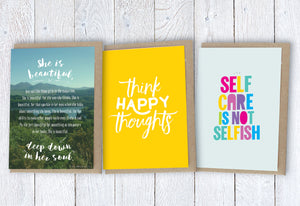 Encouragement Cards | Inspirational Quote Cards | Greeting Cards Set - Itty Bitty Book Co Inspirational Quote Greeting Cards, Positivity, gift
