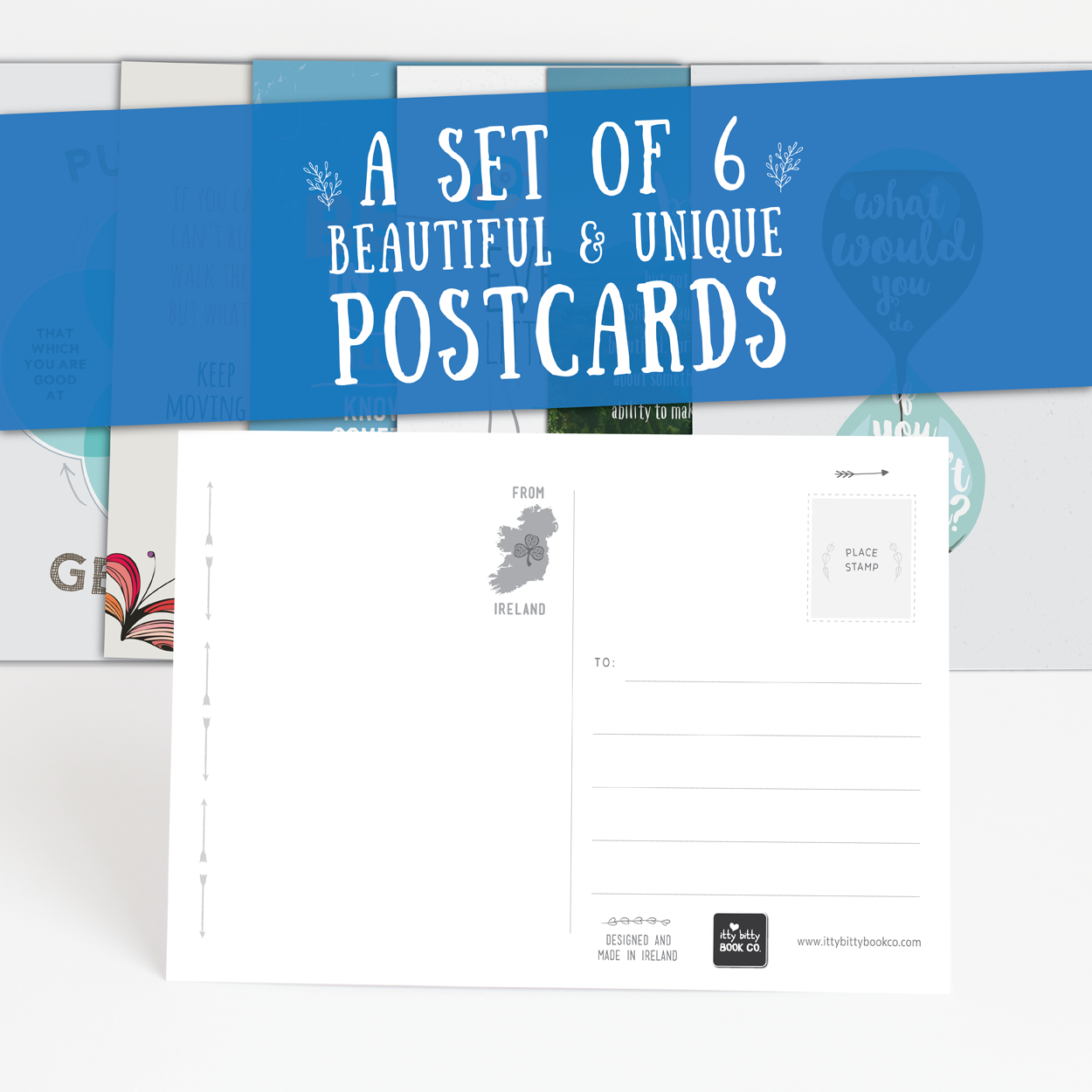 Inspirational Postcard Set | Postcard Quotes - Itty Bitty Book Co Inspirational Postcards & Postcard Sets, Positivity, gift