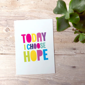 Choose Hope | Encouraging Postcard | Postcard Set