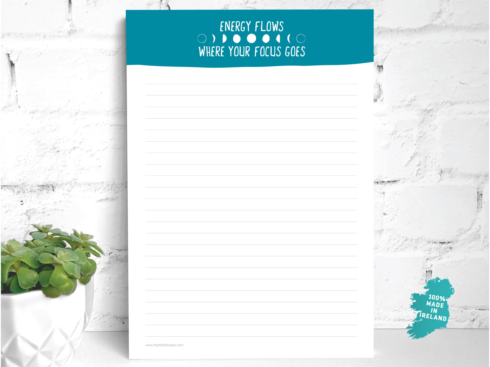 Energy Flows blank lined Notepad