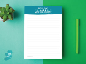 Energy Flows blank lined Notepad