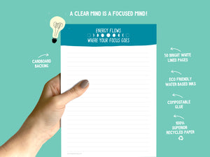Energy Flows blank lined Notepad