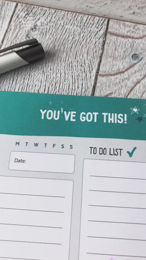 Daily Planner Notepad with Gratitude and Wellbeing focus